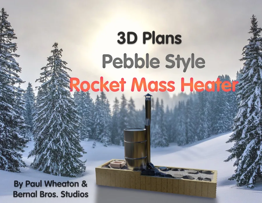 Pebble Style Rocket Mass Heater