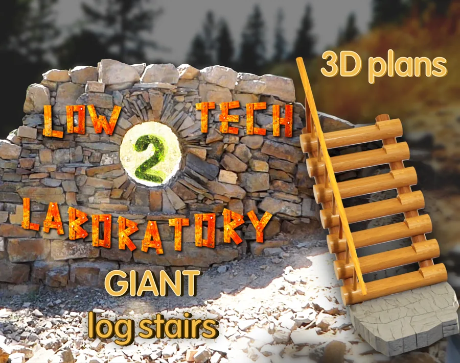 Giant Log Stairs